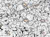 Viskose Webware Chally Flowers weiß-schwarz-camel
