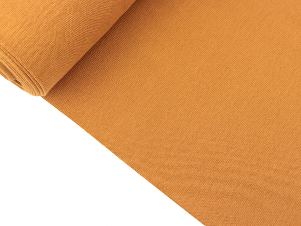 Glatte Bündchenware  caramel uni Schlauchware