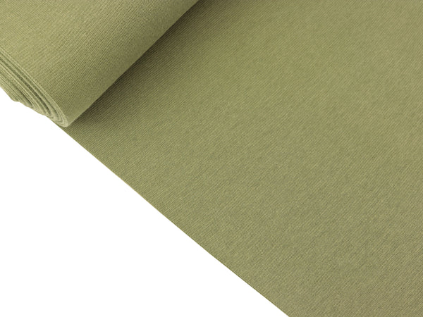 Glatte Bündchenware  khaki uni Schlauchware