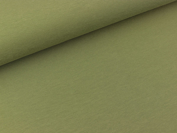 Baumwolljersey khaki uni