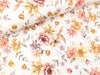 French Terry Large Flowers bunt auf Off white Digitaldruck