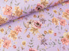 French Terry Large Flowers bunt auf Dusty lilac Digitaldruck