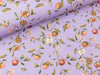Baumwolljersey Apple Blossom bunt auf Dusty lilac Digitaldruck