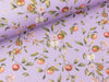 Baumwolljersey Fein Rib Florida Apple Blossom bunt auf Dusty lilac