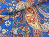 Viskosejersey Flowers and Paisley royalblau-bunt