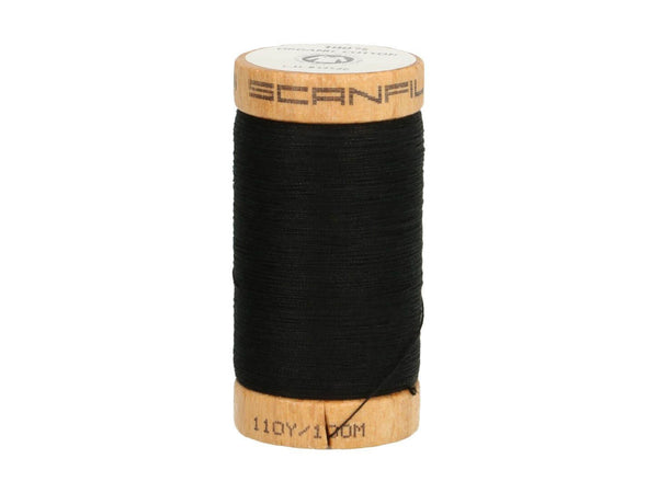 SCANFIL Nähgarn (100m) 4808 - schwarz - 100% Organic Cotton