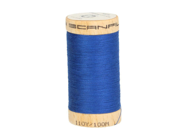 SCANFIL Nähgarn (100m) 4817 - royalblau - 100% Organic Cotton