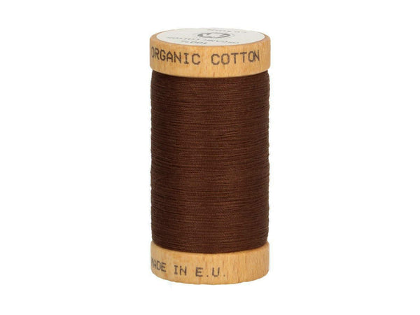 SCANFIL Nähgarn (100m) 4829 - schokobraun - 100% Organic Cotton