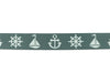 1m Gummiband Anker-Steuerrad-Segelschiff-40mm breit-grau-weiß