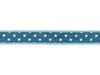 Jeans-Dekoband Sterne mittleres Jeansblau mit hellblauem Zierband