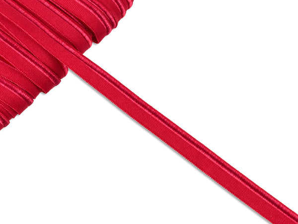 1m Elastisches Paspelband rot uni