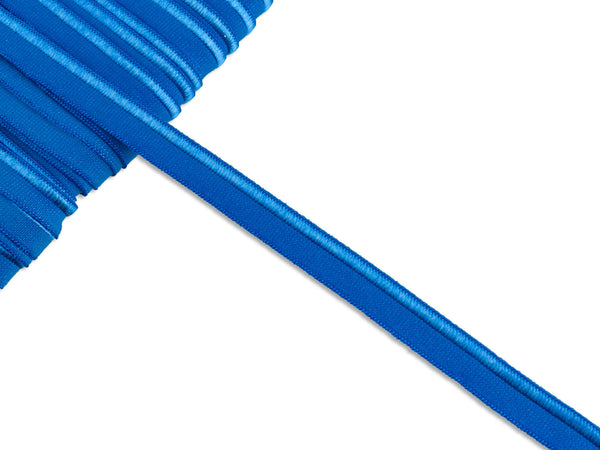 1m Elastisches Paspelband kobaldblau uni