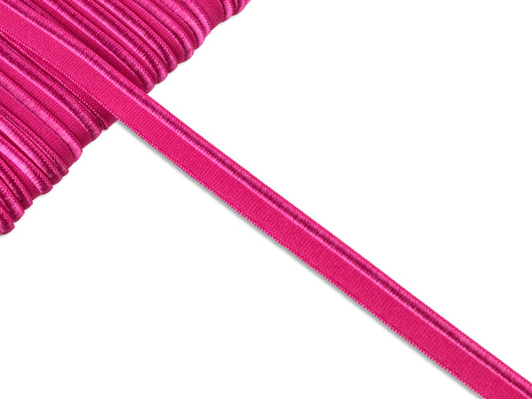 1m Elastisches Paspelband fuchsia uni