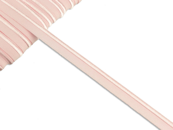 1m Elastisches Paspelband rosa uni