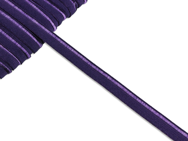 1m Elastisches Paspelband lila uni