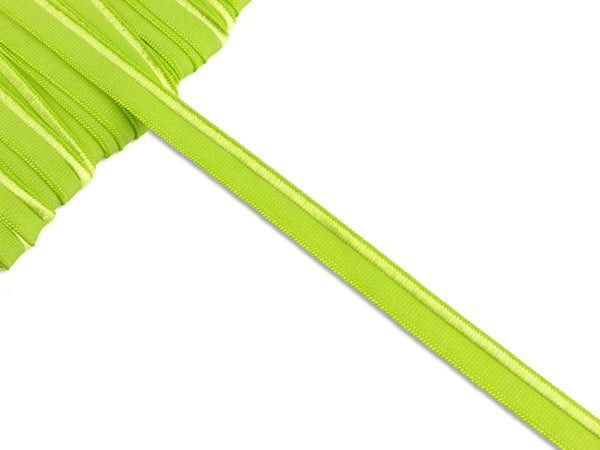 1m Elastisches Paspelband lime uni