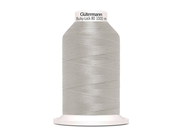 1 Rolle Gütermann Bulky-Lock Bauschgarn No.80 hellgrau 1000m