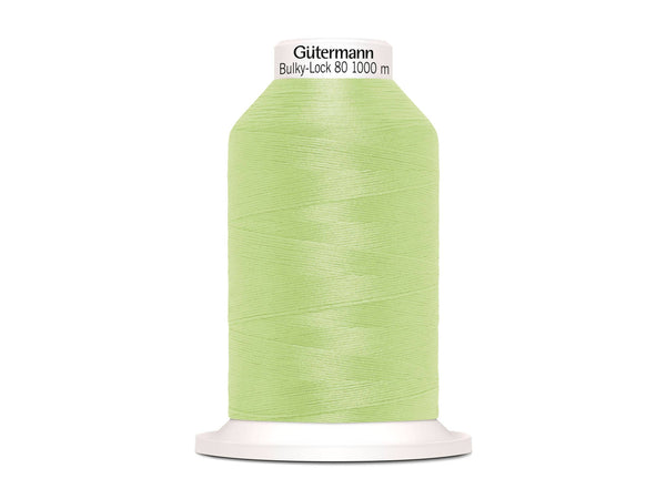 1 Rolle Gütermann Bulky-Lock Bauschgarn No.80 lindgrün 1000m