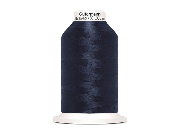 1 Rolle Gütermann Bulky-Lock Bauschgarn No.80 tiefblau 1000m