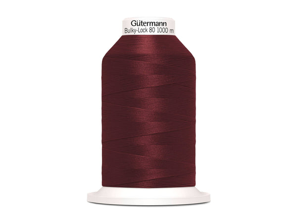 1 Rolle Gütermann Bulky-Lock Bauschgarn No.80 weinrot 1000m