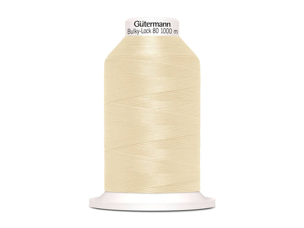 1 Rolle Gütermann Bulky-Lock Bauschgarn No.80 ecru 1000m