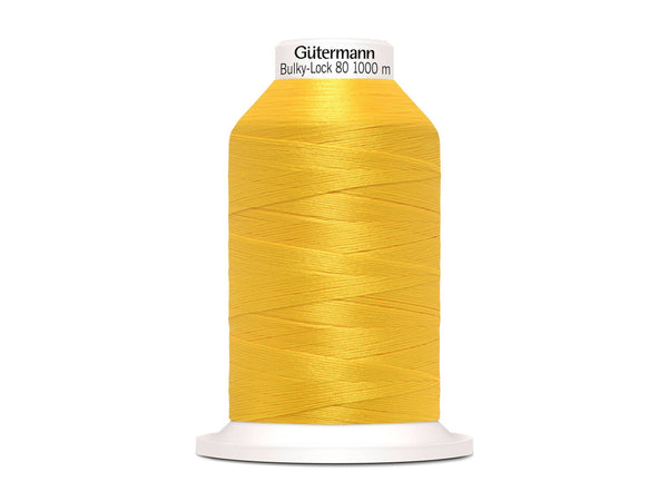 1 Rolle Gütermann Bulky-Lock Bauschgarn No.80 sonnengelb 1000m