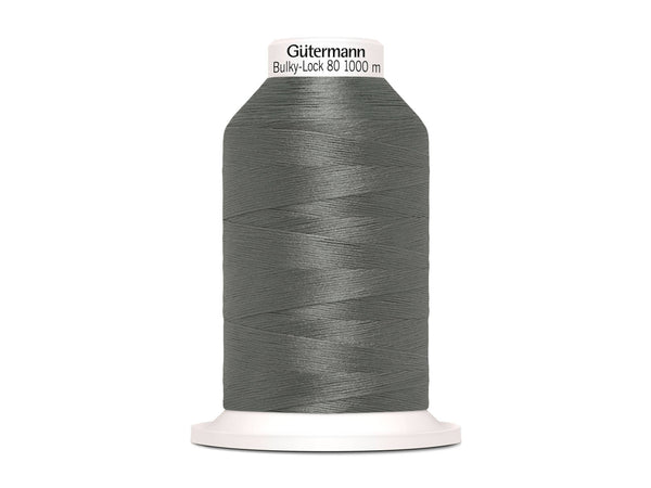 1 Rolle Gütermann Bulky-Lock Bauschgarn No.80 dunkelgrau 1000m