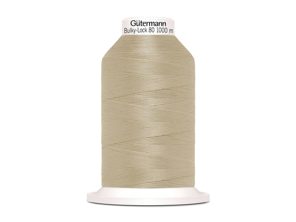 1 Rolle Gütermann Bulky-Lock Bauschgarn No.80 beige 1000m