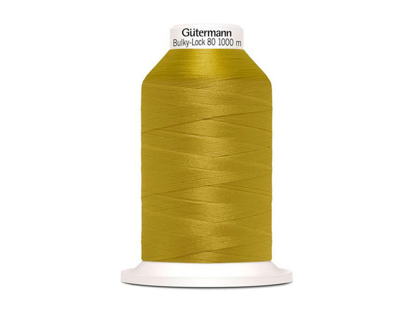 1 Rolle Gütermann Bulky-Lock Bauschgarn No.80 senfgelb 1000m