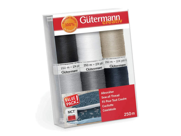 Gütermann 734000-1 Set Allesnäher 6 Spulen Set