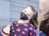 Albstoffe COVER ME HEIQ VIROBLOCK Filtervlies Life Loves You Rainbow schwarz-bunt