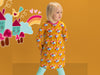 Hamburger Liebe Baumwolljersey Kids Kollektion Sally and Friends Mint Leaves weiß auf Verdino