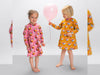 Hamburger Liebe Baumwoll Feinripp Kids Kollektion Sally and Friends Sally the Snail rosa scuro-bunt