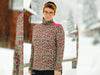 Baumwolljersey Leo bordeaux-pink auf Altmint by Cherry Picking