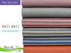 Reststück 28cm - Jacquardjersey Knit Knit Stripes bluette-hellgrau