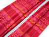 Reststück 93cm - Hamburger Liebe Fringe Me Geometric Red mit Fransenborte