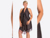 Reststück 288cm - Hamburger Liebe Fringe Me Cherry mit Fransenborte