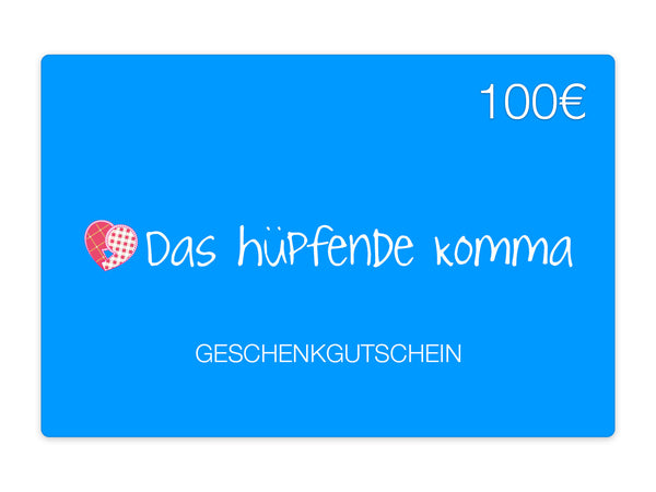 Geschenkkarte Wert 100€