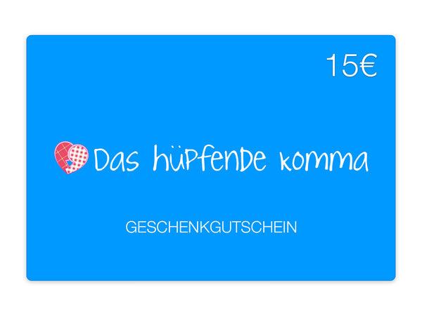 Geschenkkarte Wert 15€