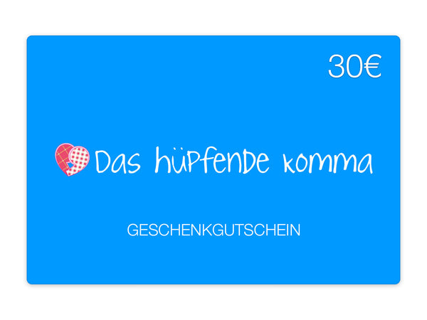 Geschenkkarte Wert 30€