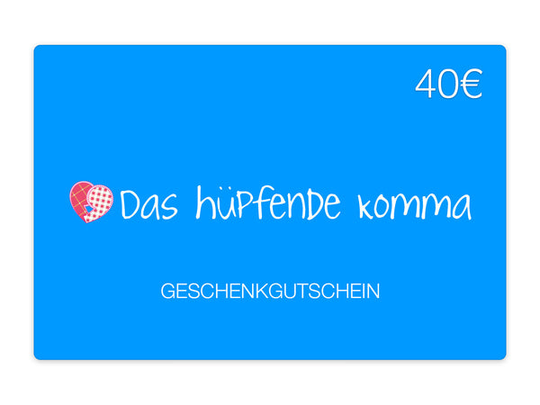Geschenkkarte Wert 40€