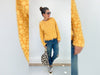 Hamburger Liebe 3D-Relief Jacquard Bloom Bubbling colza-curry