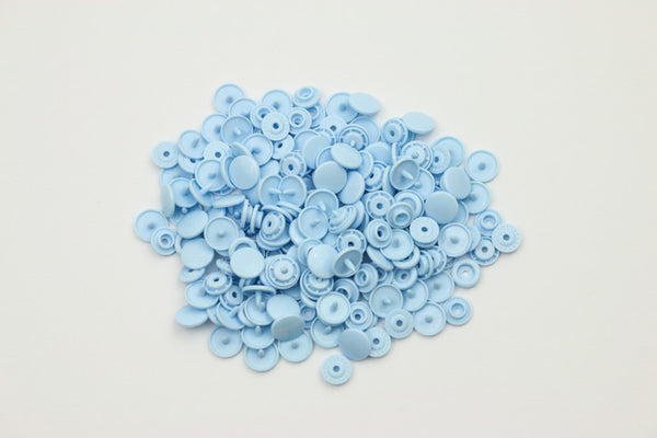 50 Kam Snaps Druckknöpfe T5 Farbe hellblau