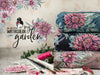 Baumwolljersey My Watercolor Garden anthrazit by Lila-Lotta