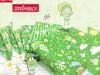 Steinbeck Webware Kleine Tiere bunt auf Frühlingsgrün