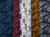 Baumwollsweat Toronto Grafisch Abstrakt schwarz-ocker-rost