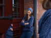 Hamburger Liebe Jacquard Sweet Home Plait Doubleface jeansblau melange-blue navy
