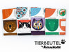 Baumwoll Canvas Panel Tierbeutel DIY Katze by Käselotti 80cm